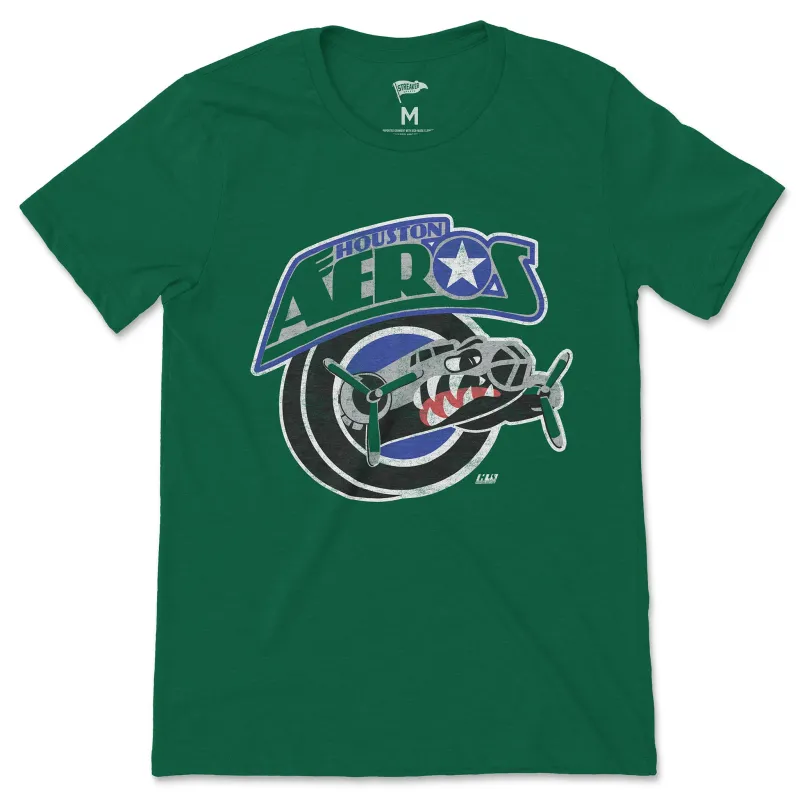 1994 Houston Aeros Tee sold by Streaker Sports