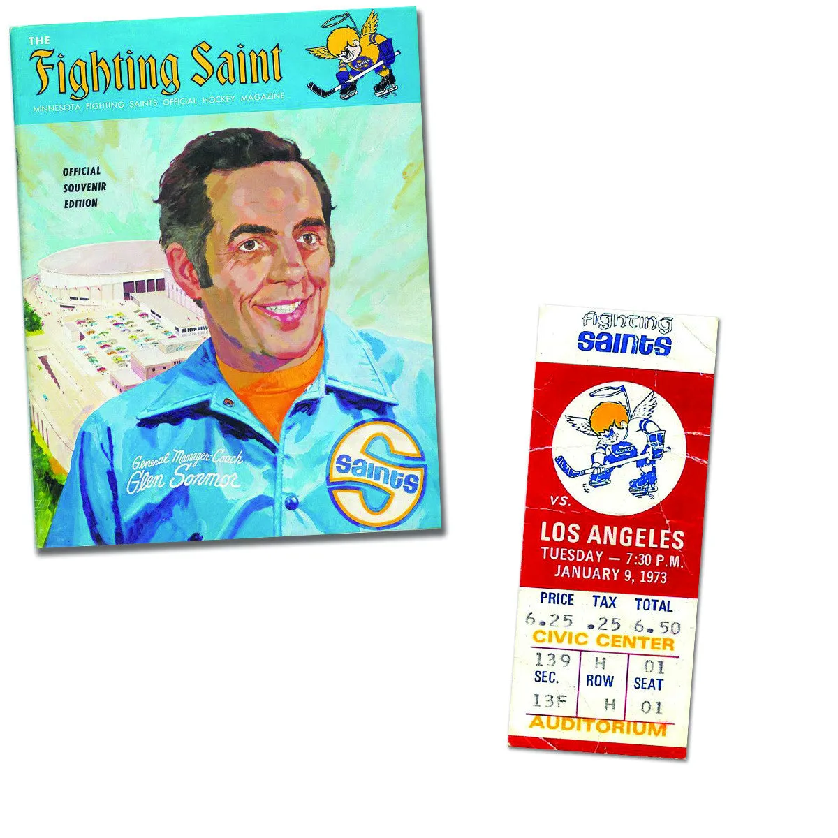 1973 Minnesota Fighting Saints Tee sold by Streaker Sports product image thumbnail 3