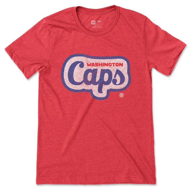 1969 Washington Caps Wordmark Tee sold by Streaker Sports