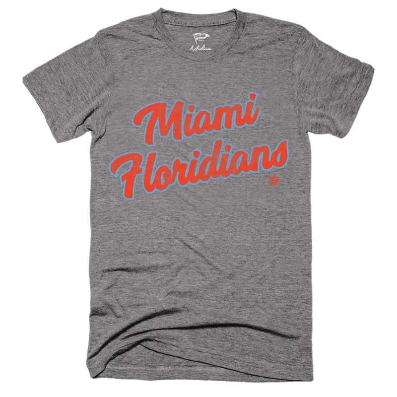 1968 Miami Floridians Wordmark Tee sold by Streaker Sports