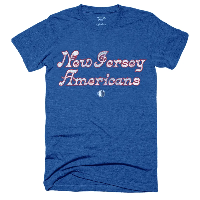 1967 New Jersey Americans Wordmark Tee sold by Streaker Sports