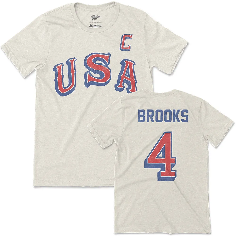 1968 Herb Brooks Jersey Tee sold by Streaker Sports