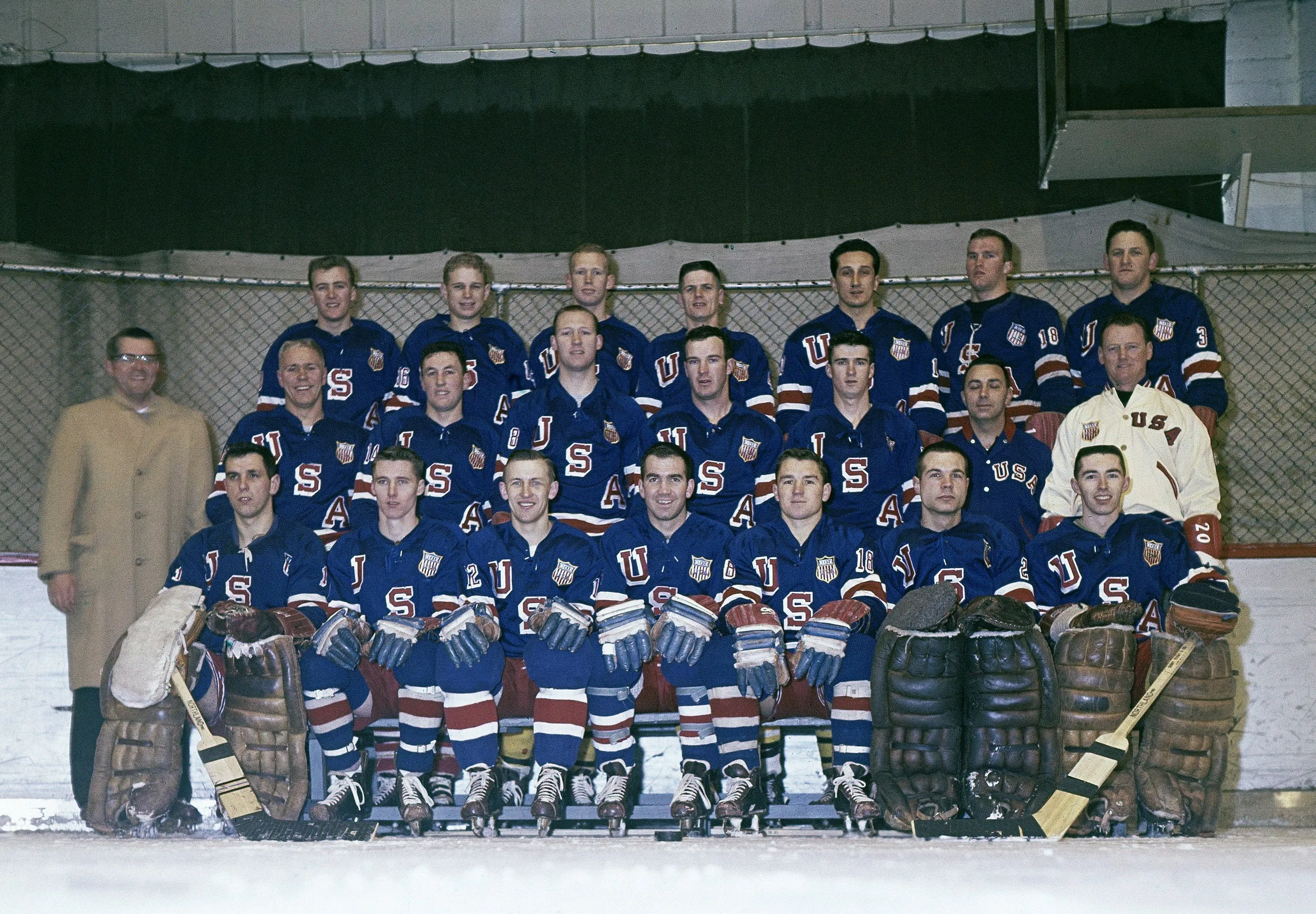 1960 USA Hockey™ Forgotten Miracle Jersey Tee sold by Streaker Sports product image thumbnail 3