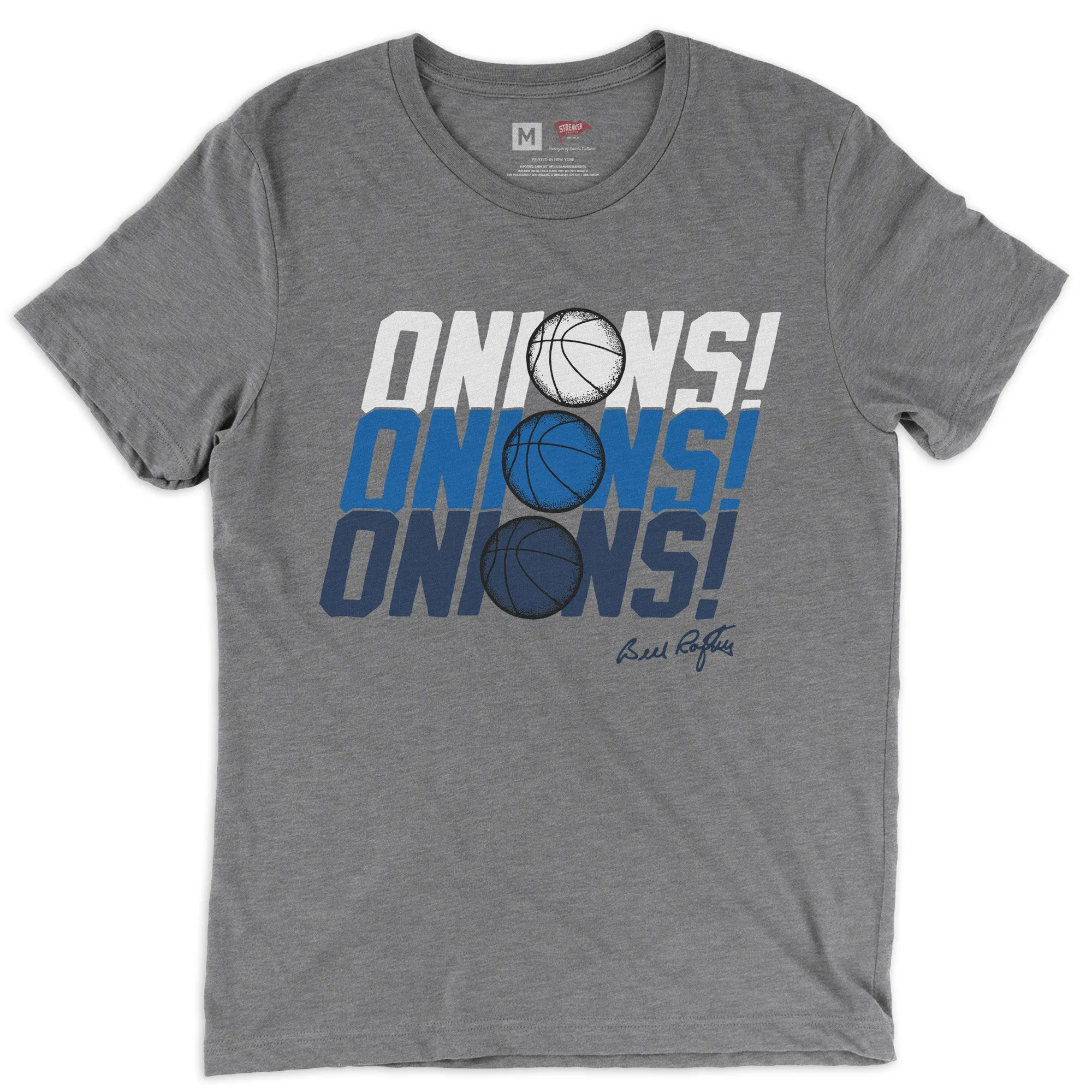 Bill Raftery Triple ONIONS! Tee sold by Streaker Sports