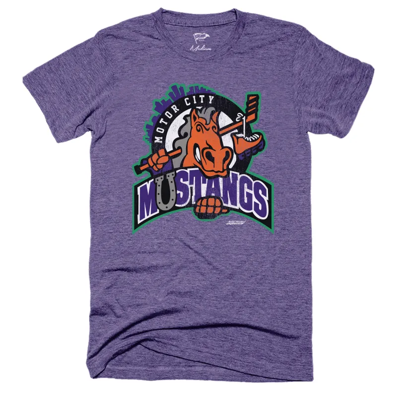 1995 Motor City Mustangs Tee sold by Streaker Sports