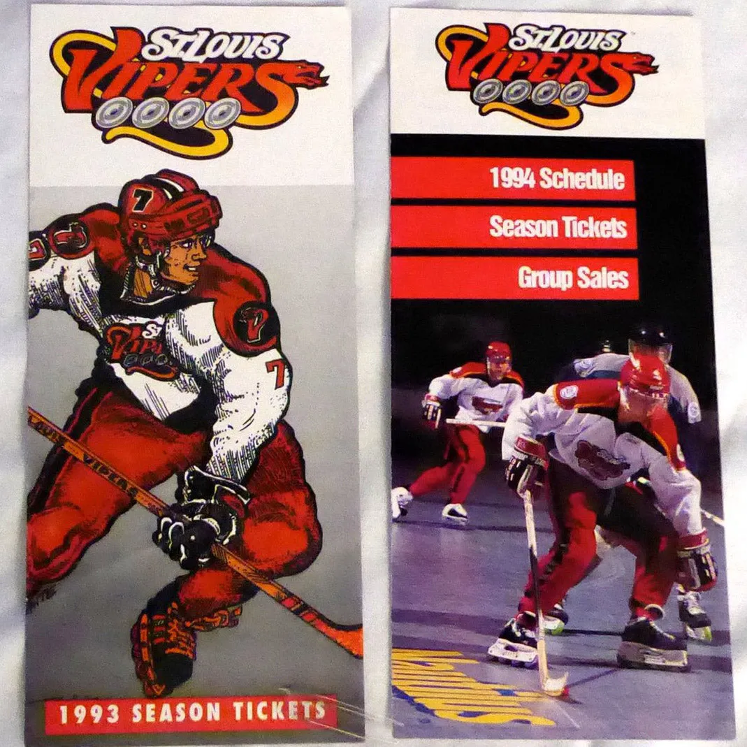 1993 St. Louis Vipers Tee sold by Streaker Sports product image thumbnail 2