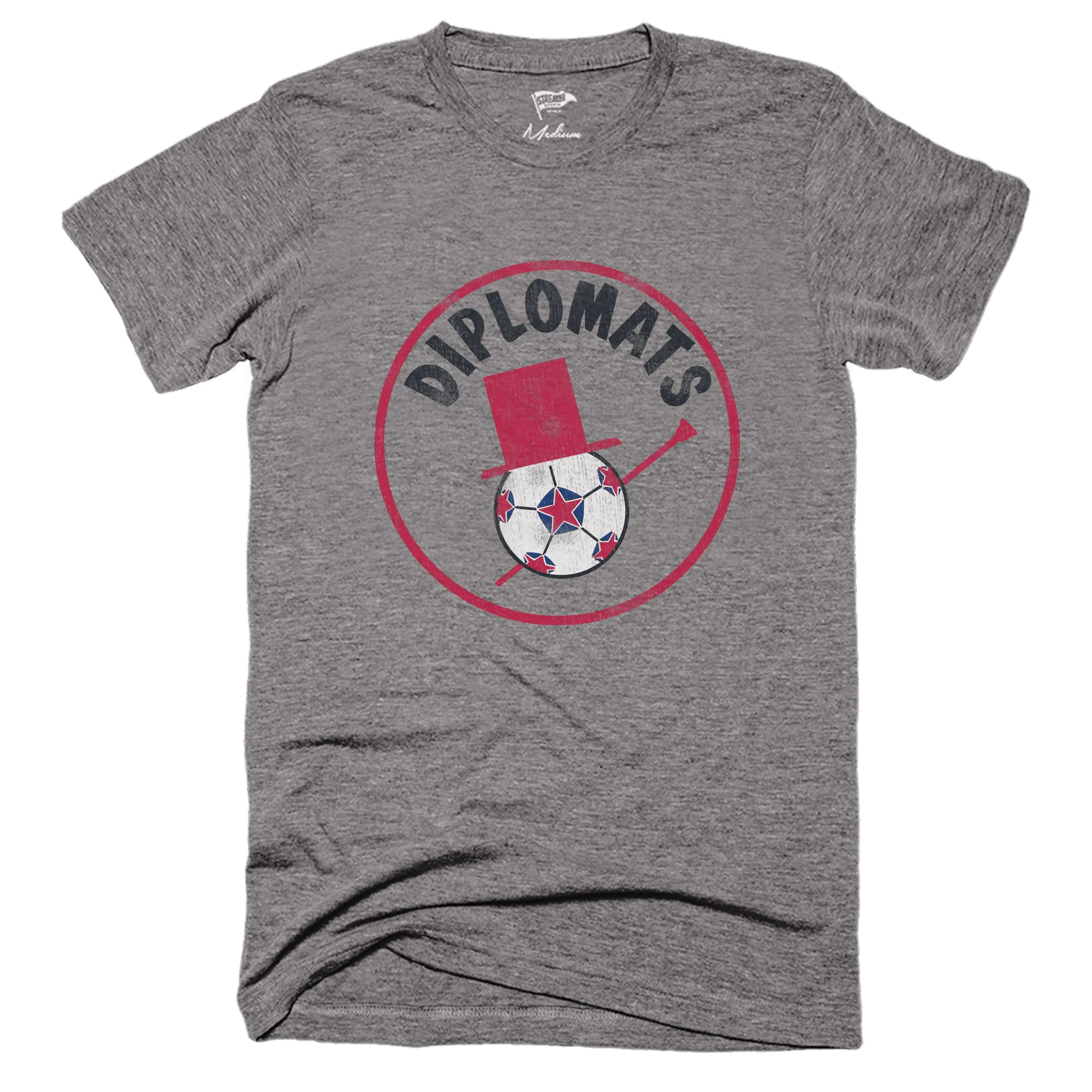 1974 Washington Diplomats Tee sold by Streaker Sports