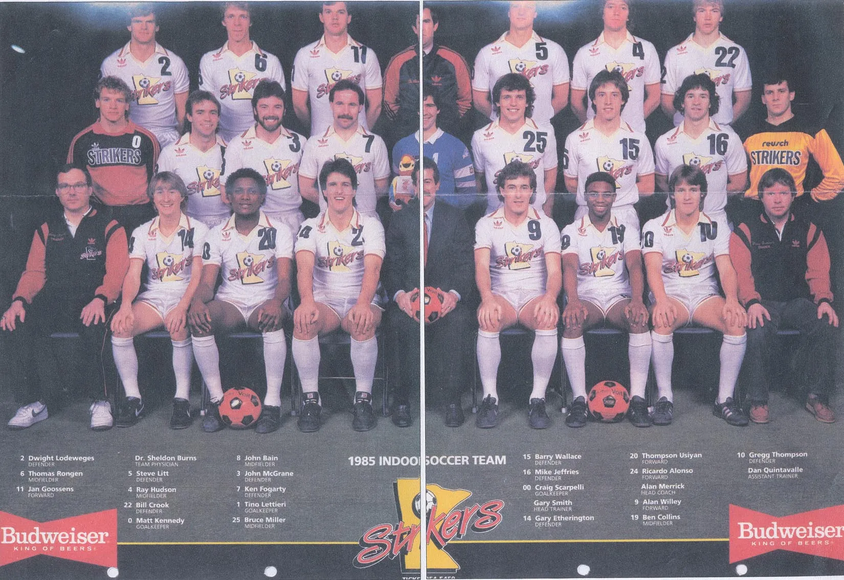 1984 Minnesota Strikers Tee sold by Streaker Sports product image thumbnail 2