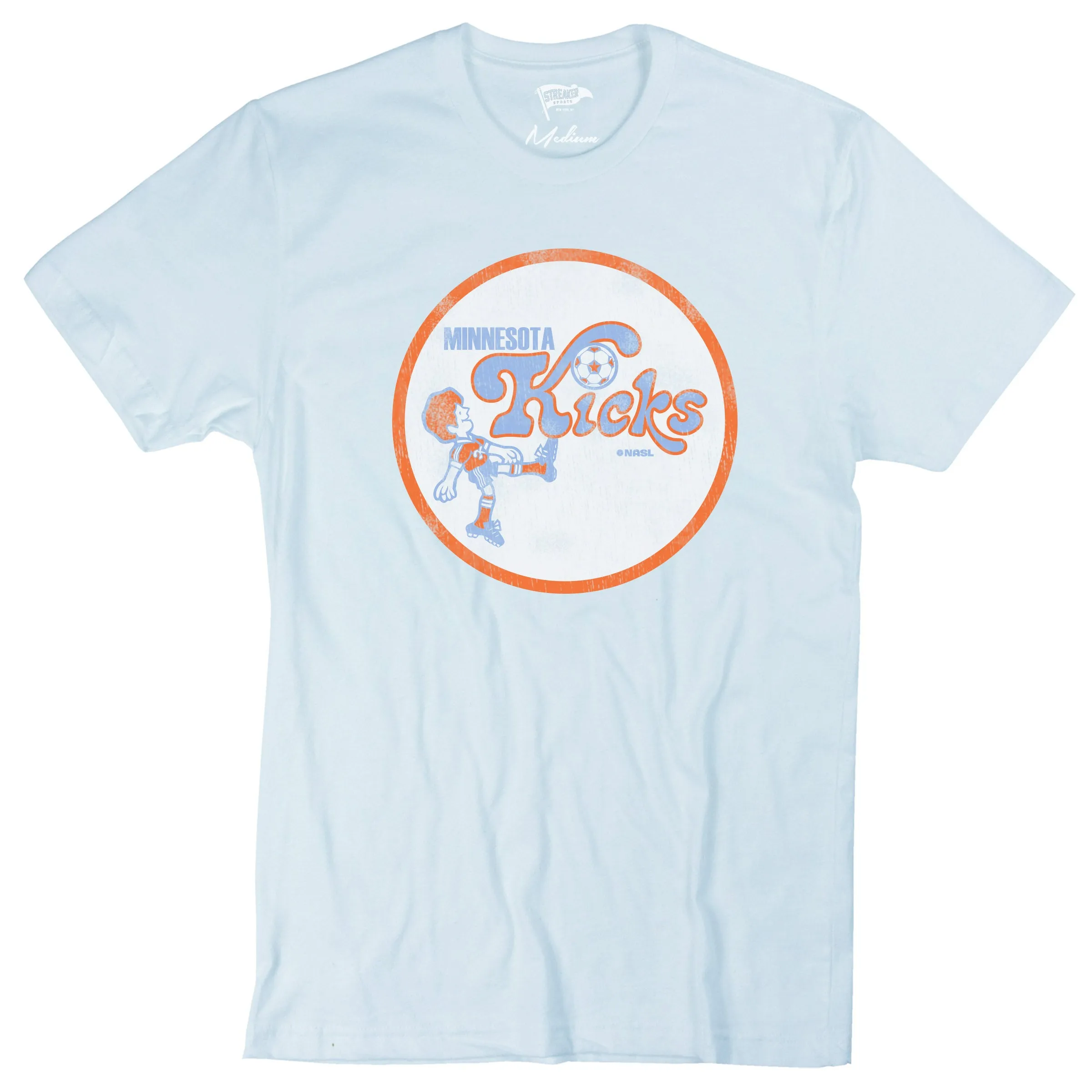 1976 Minnesota Kicks Tee sold by Streaker Sports