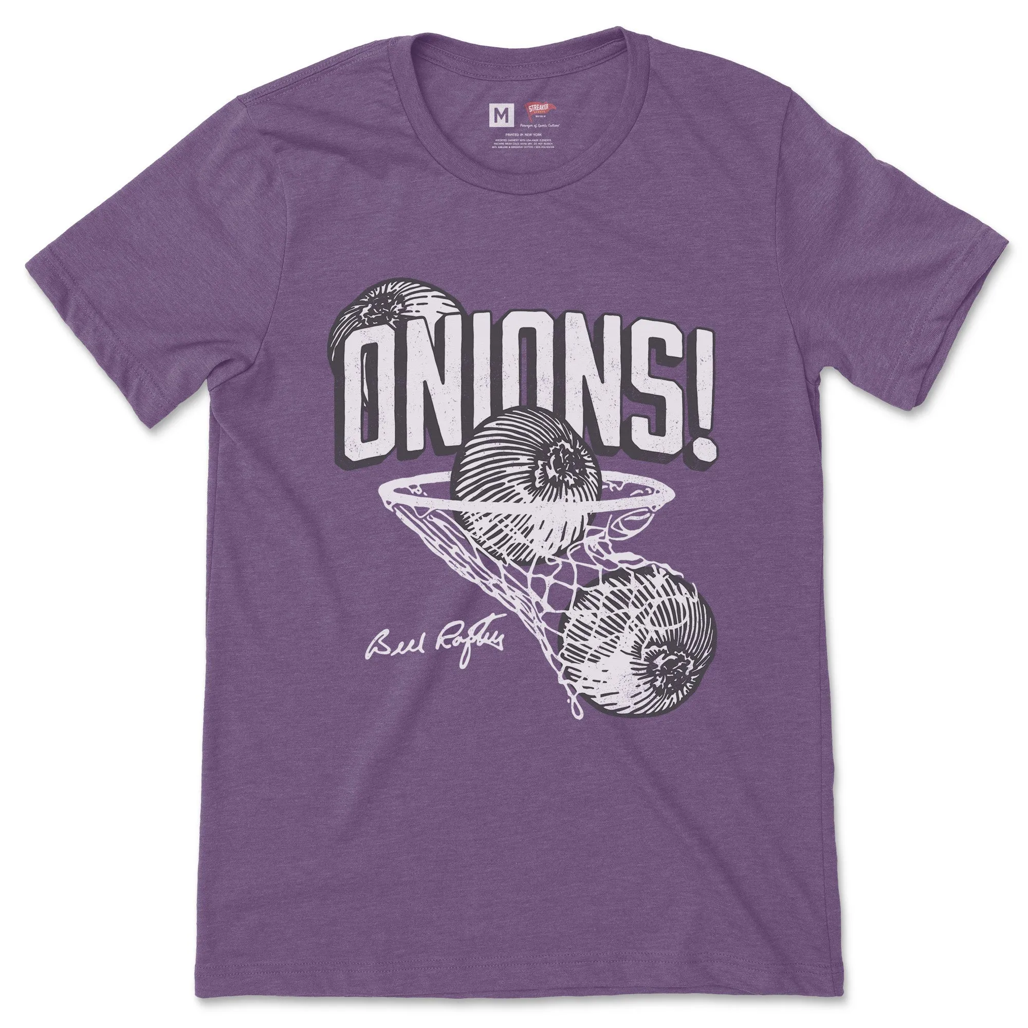Bill Raftery Onions! Hoop Tee Purple sold by Streaker Sports
