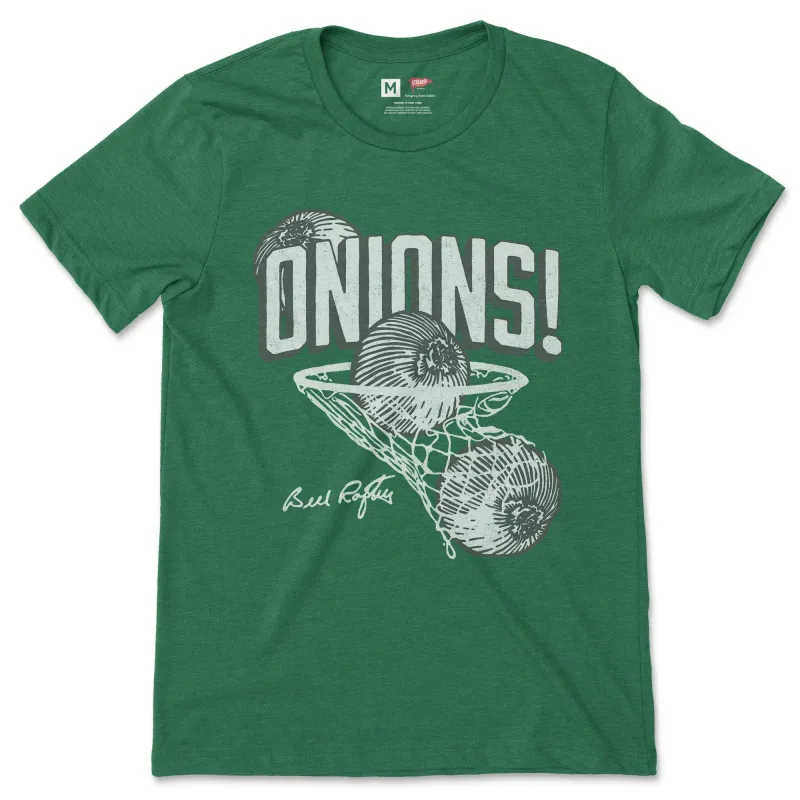 Bill Raftery Onions! Hoop Tee Green sold by Streaker Sports