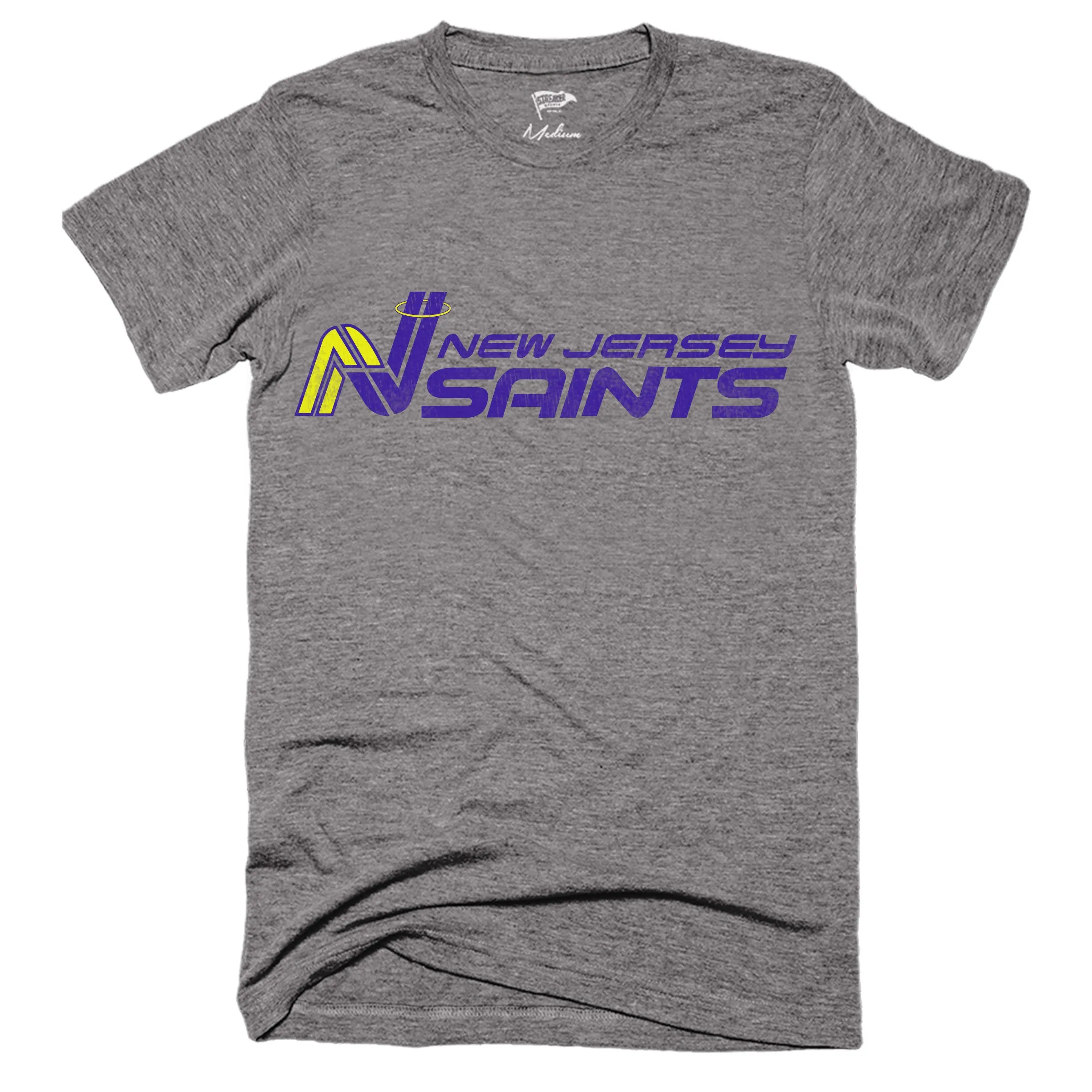 1987 New Jersey Saints Lacrosse Tee sold by Streaker Sports
