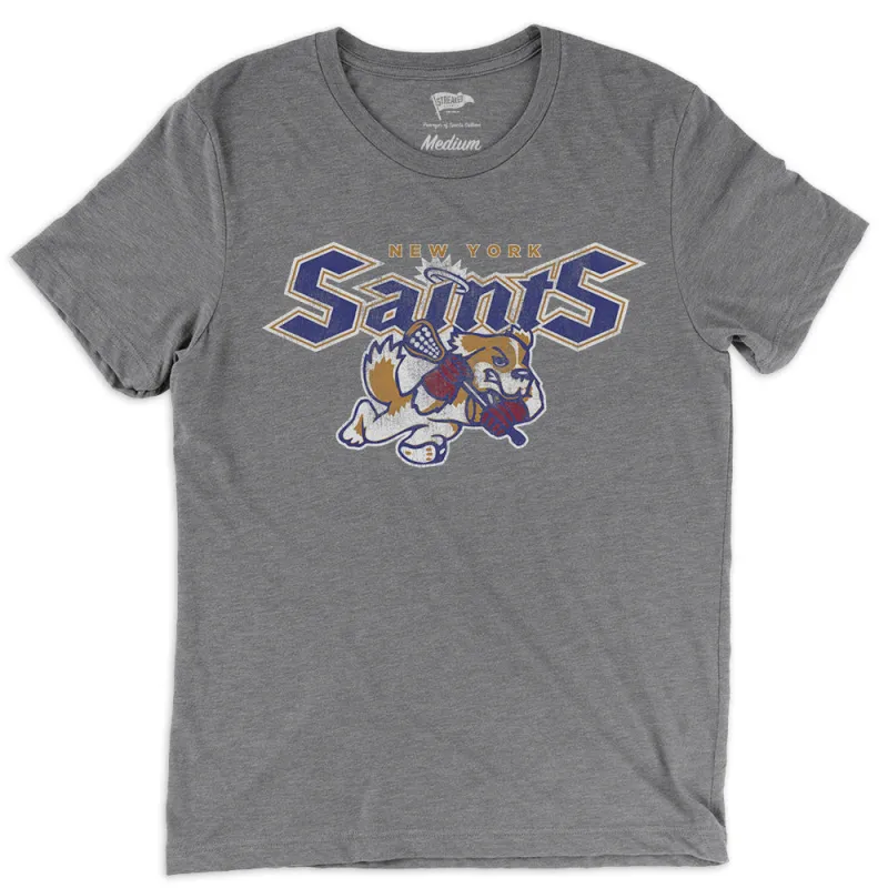 1989 New York Saints Lacrosse Tee sold by Streaker Sports