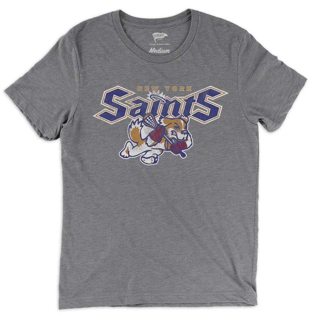 1989 New York Saints Lacrosse Tee sold by Streaker Sports