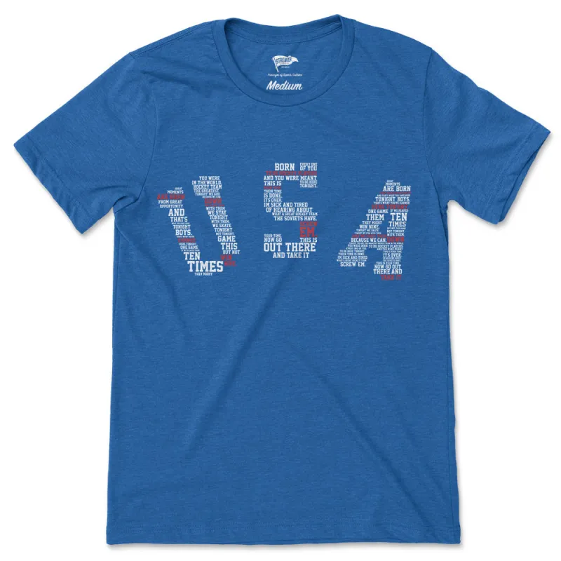 1980 Herb Brooks Speech Tee sold by Streaker Sports