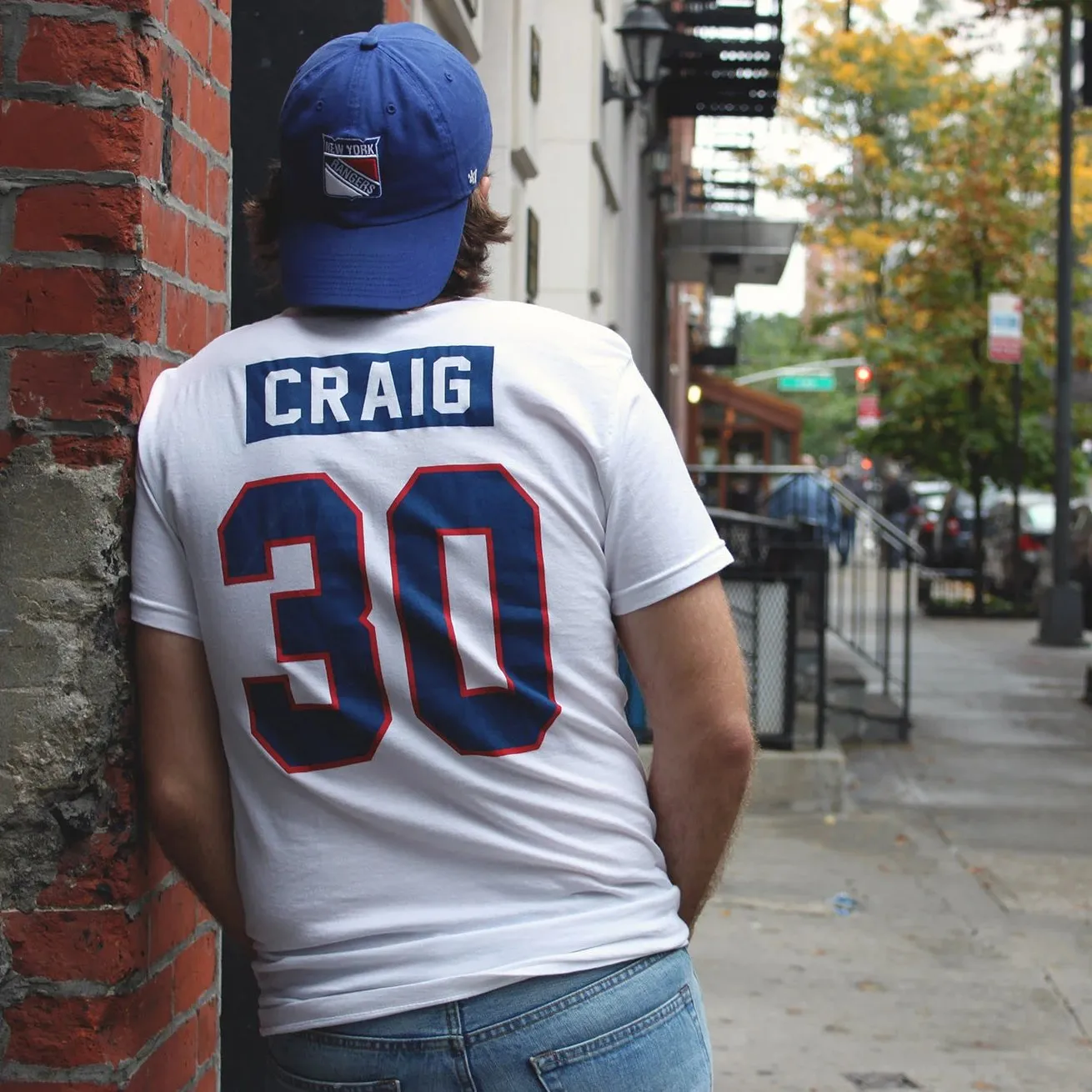 1980 Jim Craig Home Jersey Tee sold by Streaker Sports product image thumbnail 2
