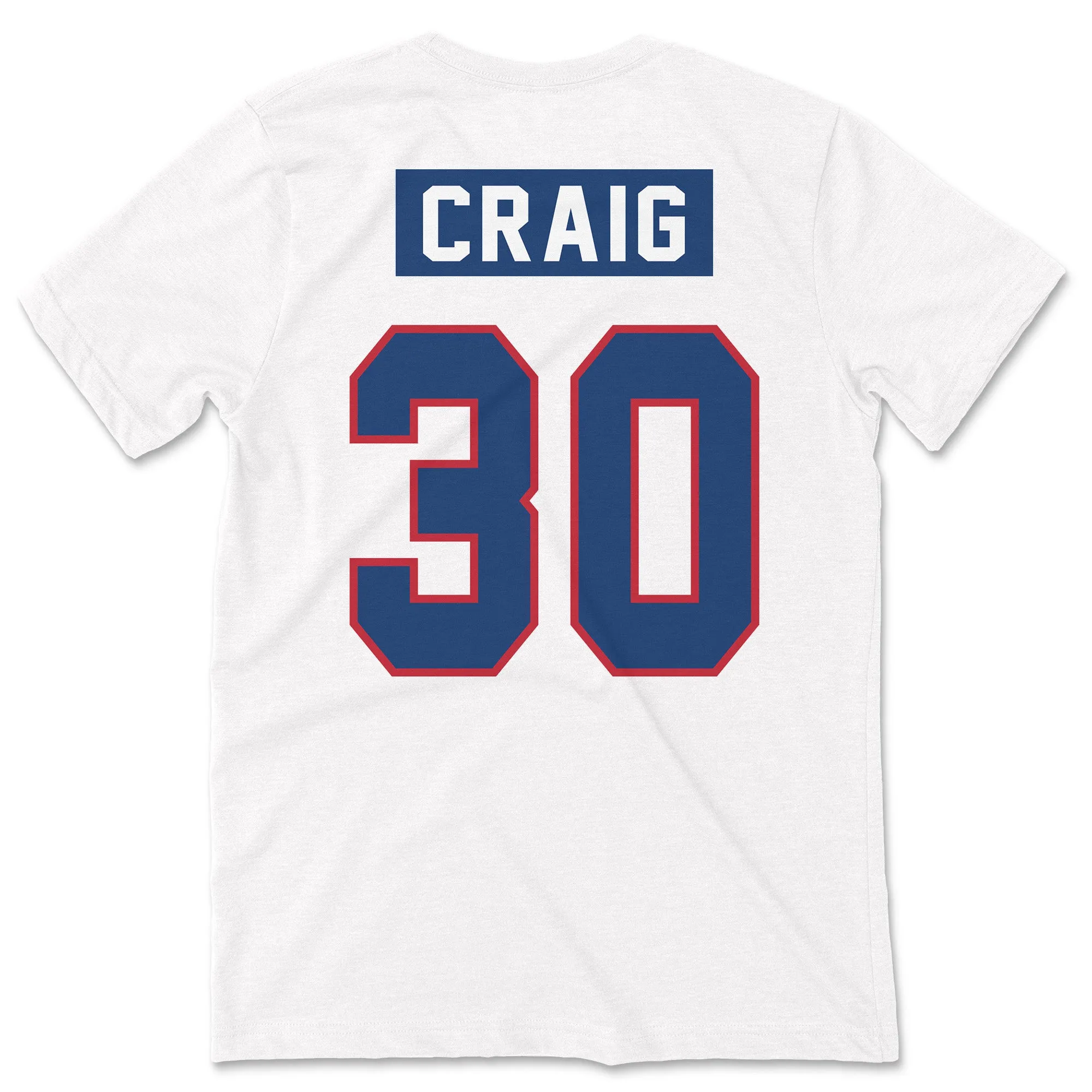 1980 Jim Craig Home Jersey Tee sold by Streaker Sports product image thumbnail 3