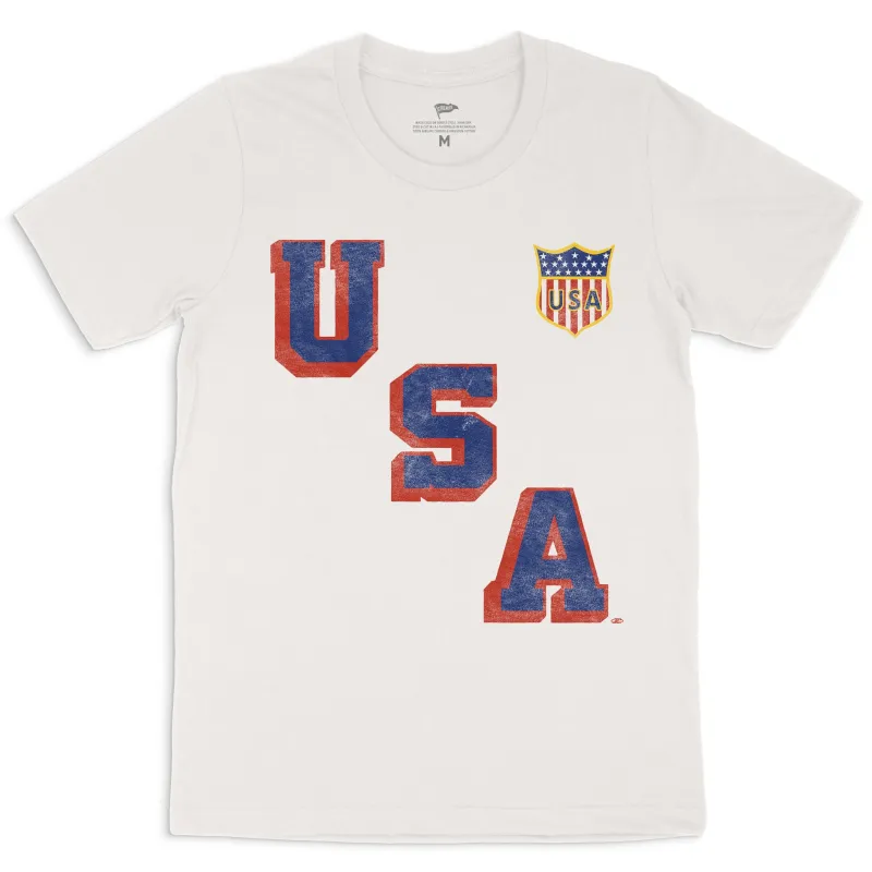 1960 USA Hockey Forgotten Miracle Home Jersey Tee sold by Streaker Sports