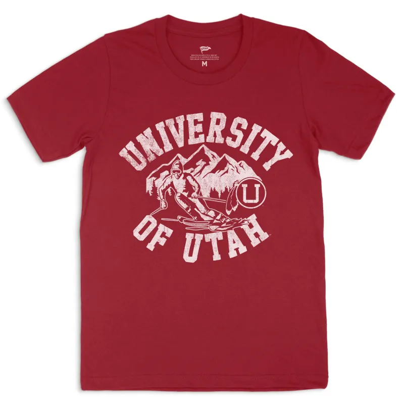 Utah Utes Vintage Ski Tee sold by Streaker Sports