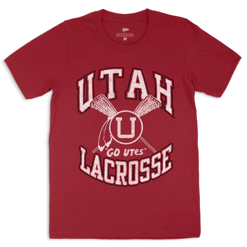 Utah Utes Vintage Lacrosse Tee sold by Streaker Sports