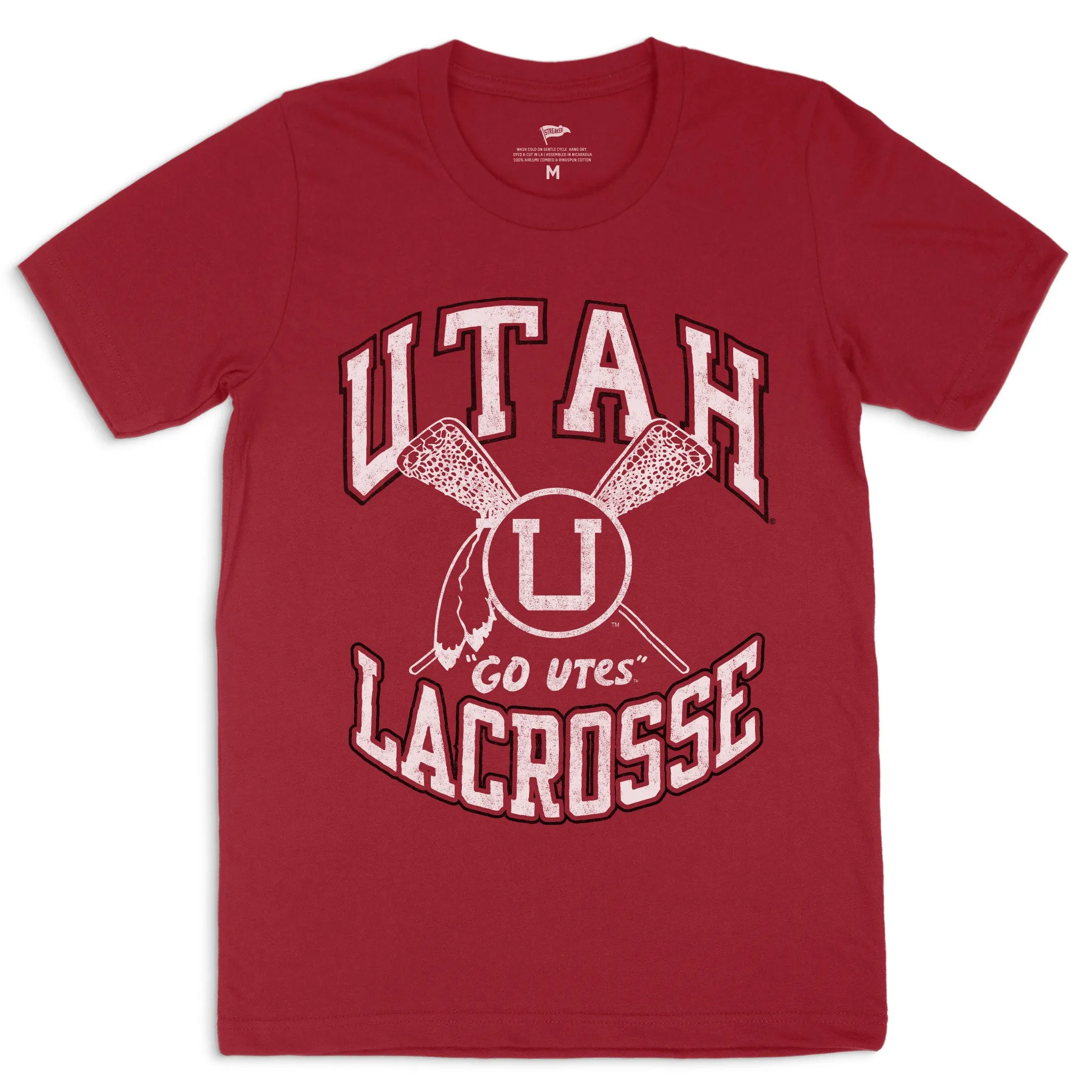 Utah Utes Vintage Lacrosse Tee sold by Streaker Sports
