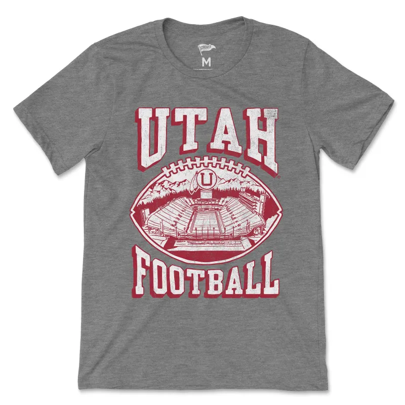 Utah Utes Vintage Football Tee sold by Streaker Sports