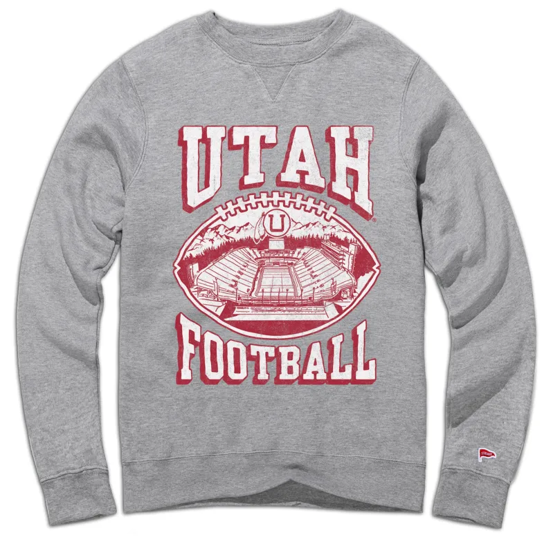 Utah Utes Vintage Football Crewneck Sweatshirt sold by Streaker Sports