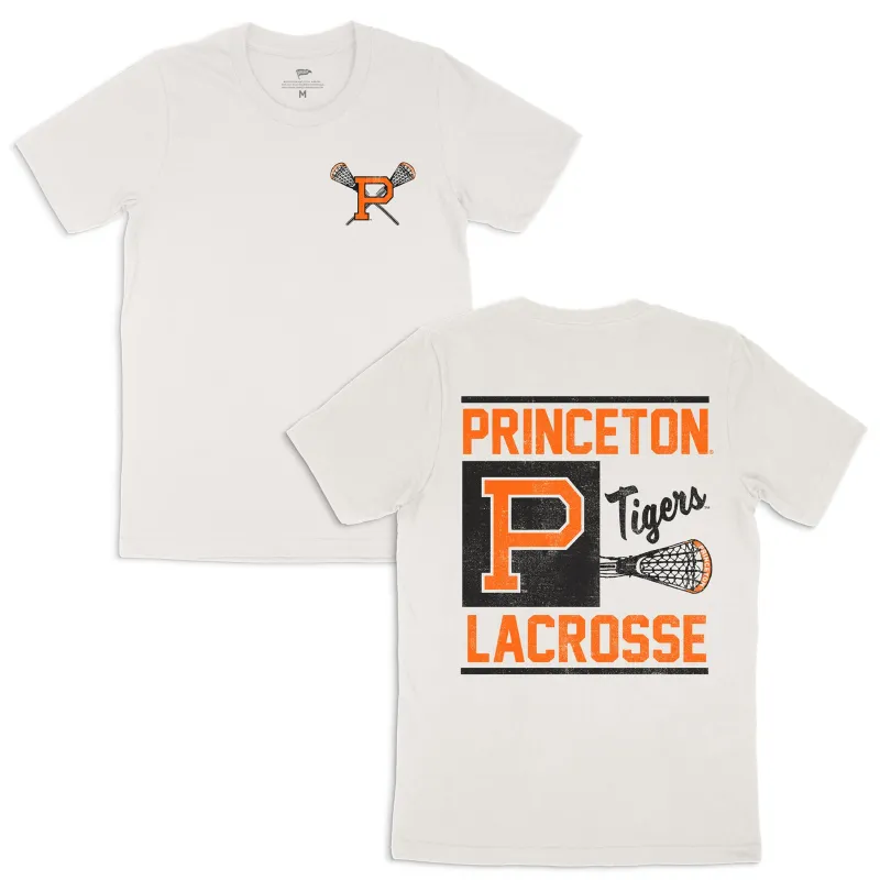 Princeton Vintage Hi-Wall Lacrosse Tee made by Streaker Sports