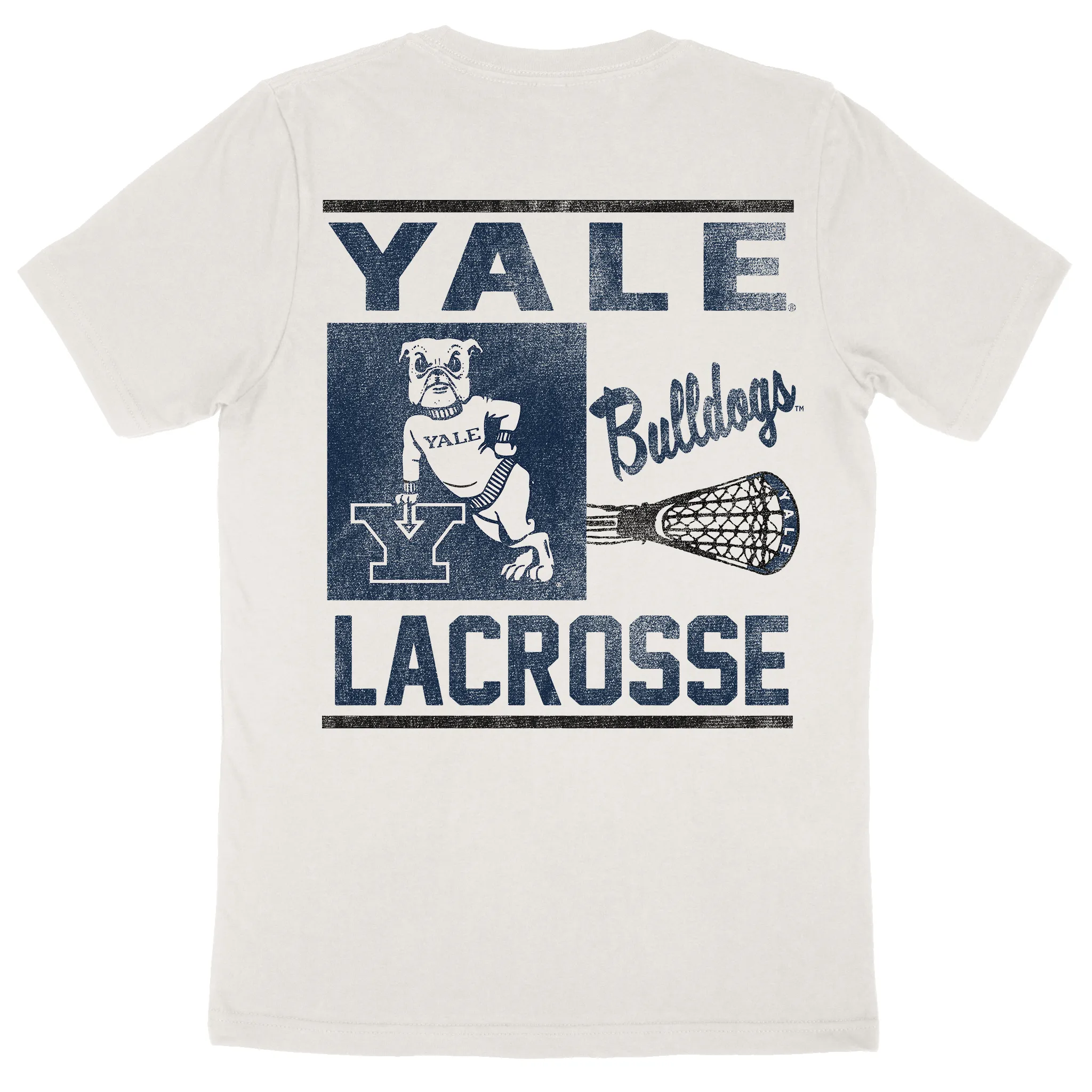 Yale Vintage Hi-Wall Lacrosse Tee sold by Streaker Sports product image thumbnail 3