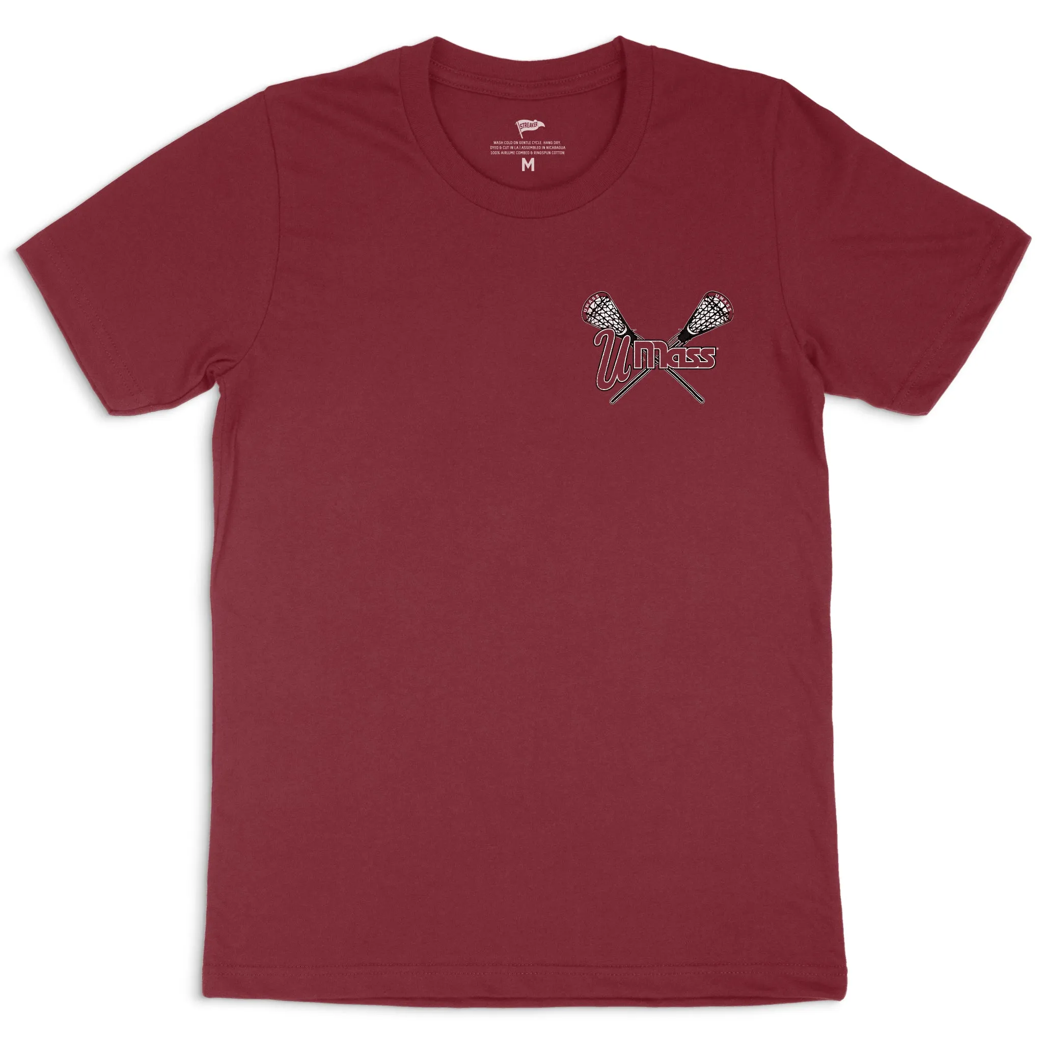 UMass Vintage Hi-Wall Lacrosse Tee sold by Streaker Sports product image thumbnail 2