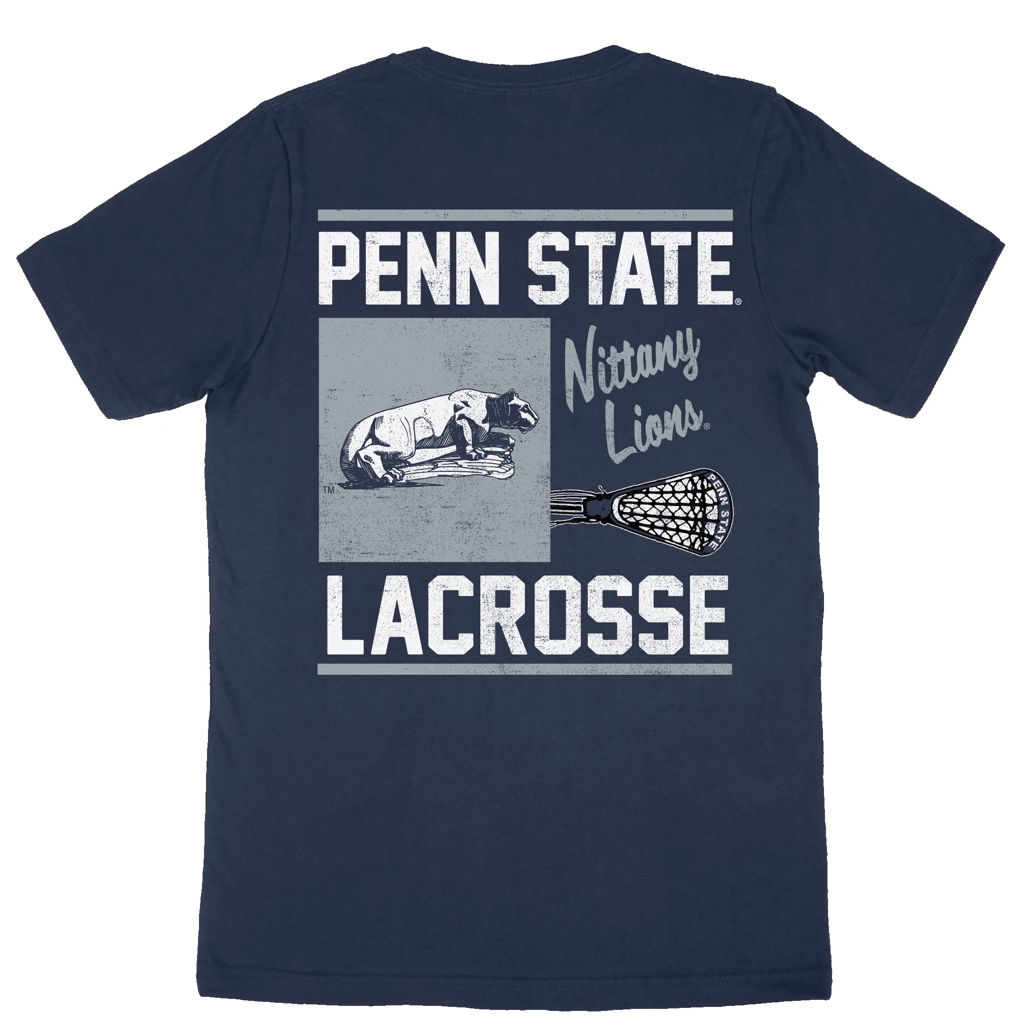 Penn State Vintage Hi-Wall Lacrosse Tee sold by Streaker Sports product image thumbnail 3