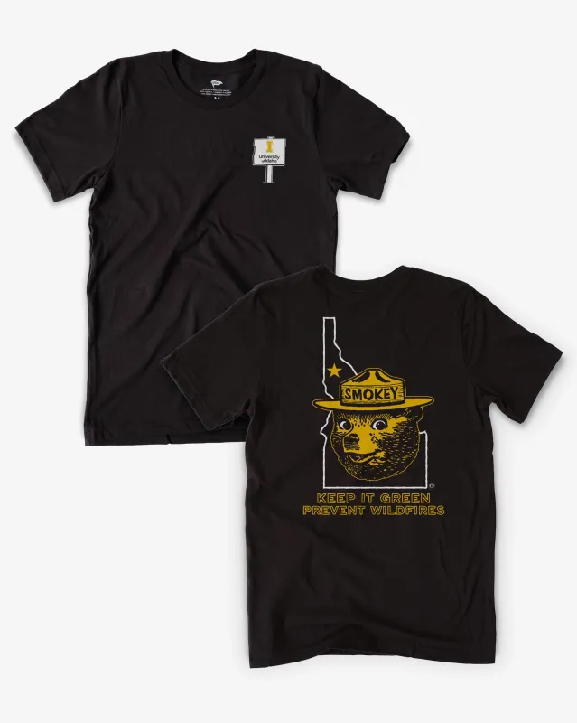 Smokey x Idaho Keep It Green Tee made by Streaker Sports