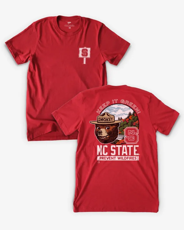 Smokey x NC State Keep It Green Tee made by Streaker Sports