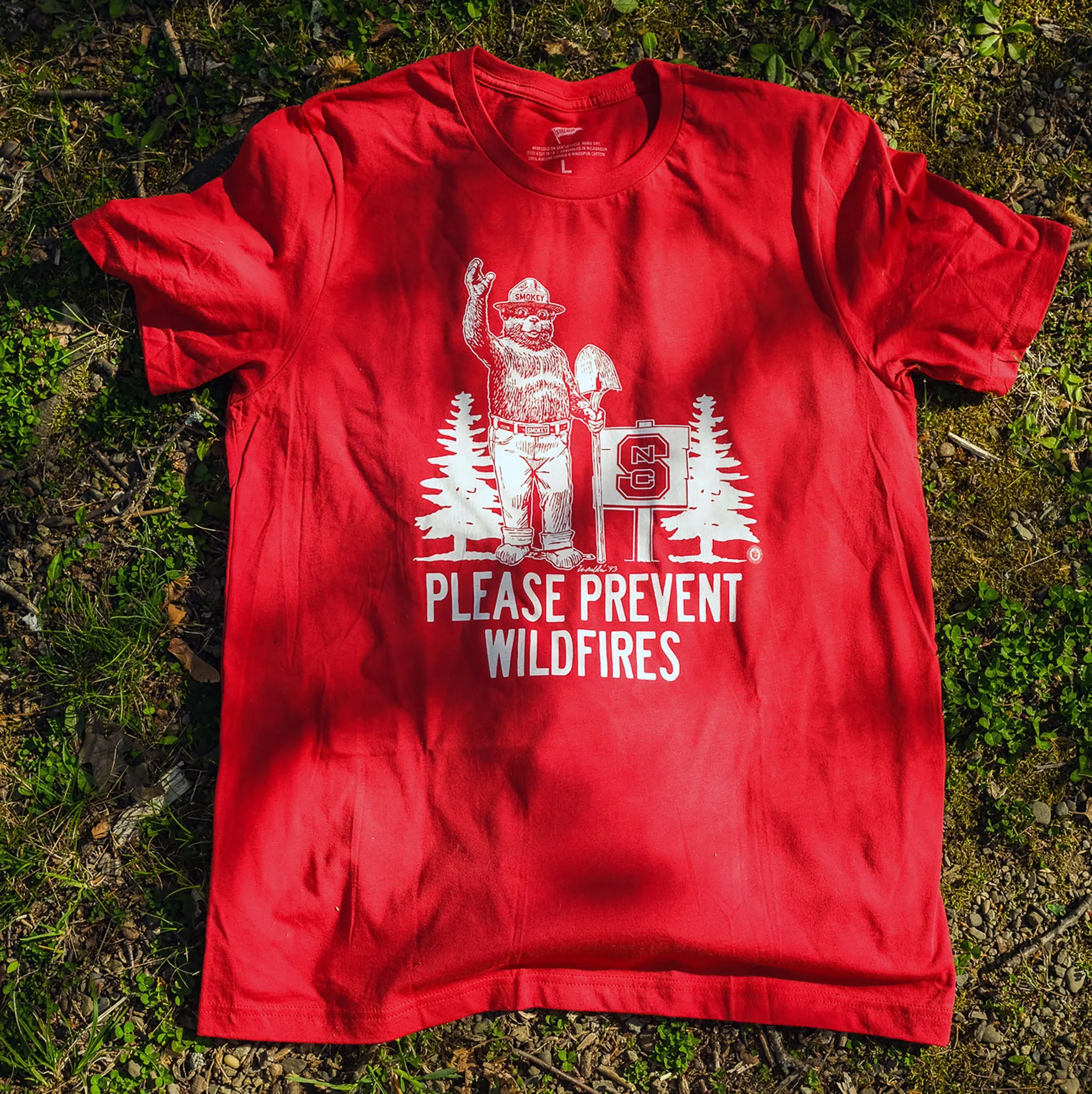 Smokey x NC State Please Prevent Wildfires Tee sold by Streaker Sports product image thumbnail 2