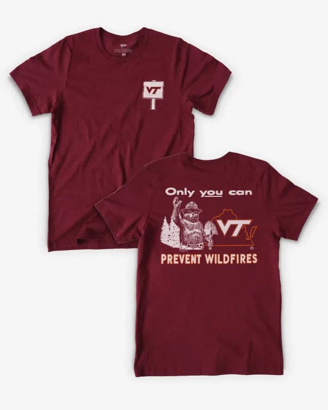 Smokey x Virginia Tech Only You Tee made by Streaker Sports