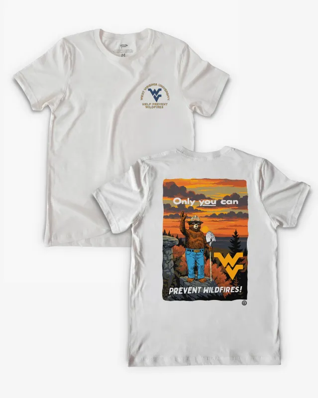 Smokey x West Virginia Prevent Wildfires Tee made by Streaker Sports