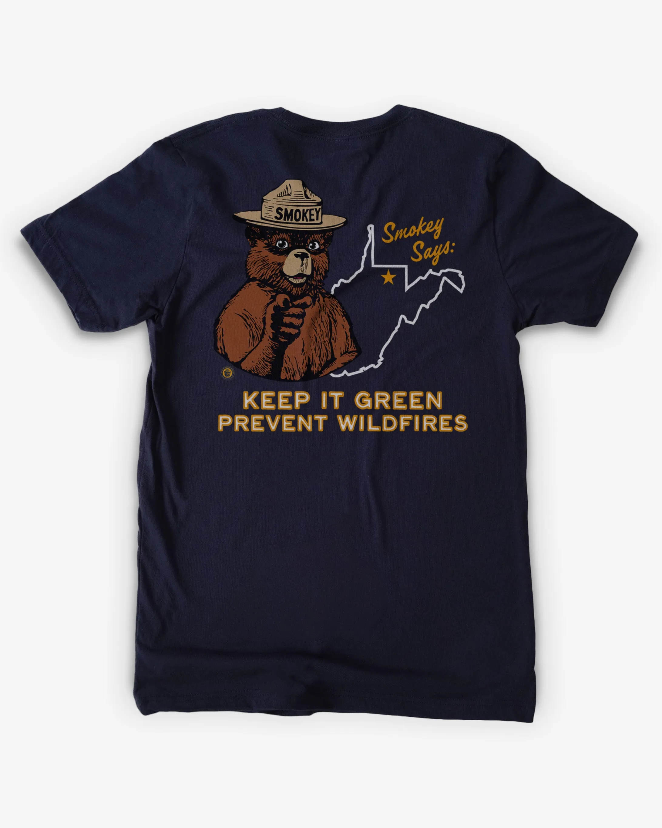 Smokey x West Virginia Keep It Green Tee sold by Streaker Sports product image thumbnail 4