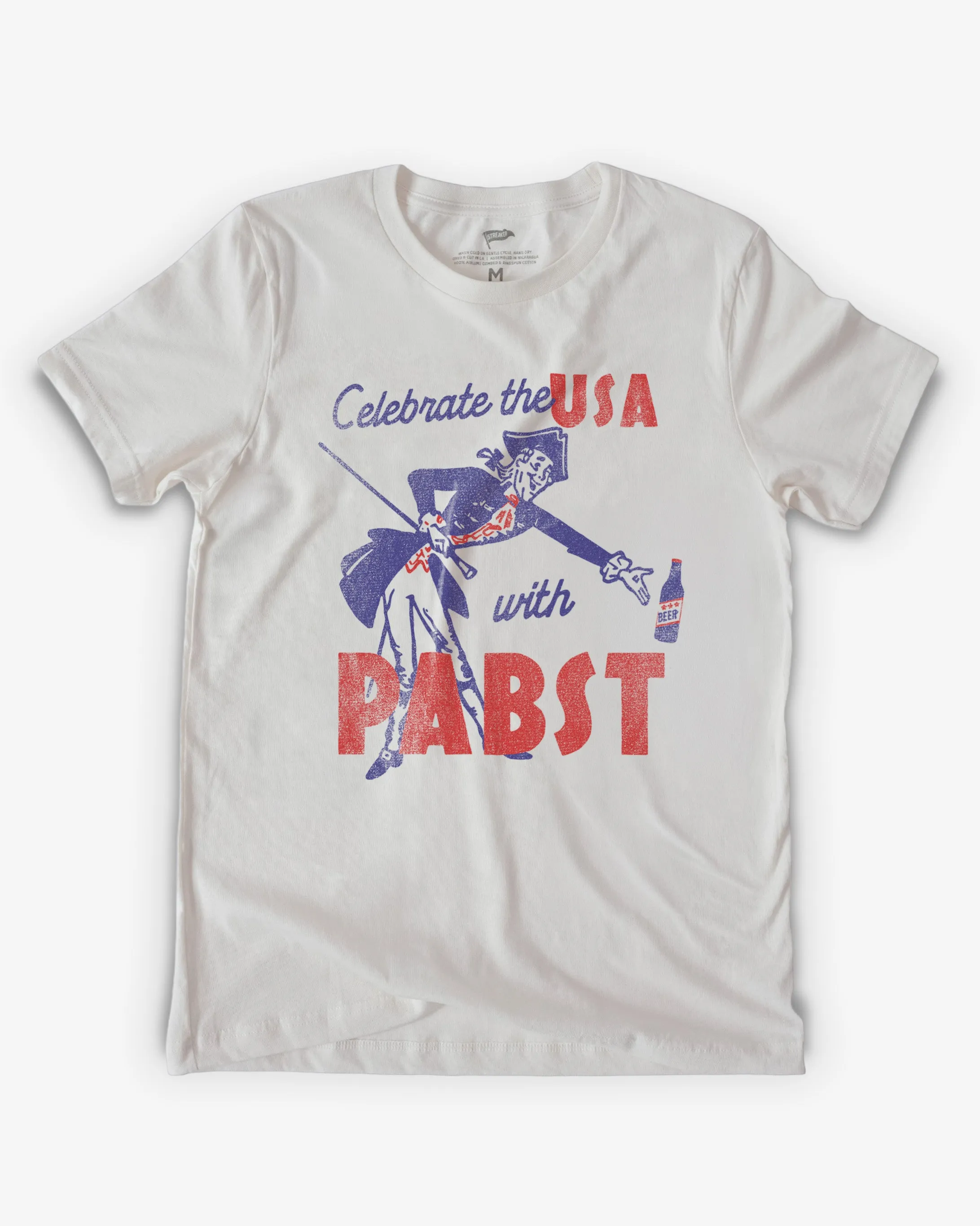 Celebrate the USA with Pabst Tee sold by Streaker Sports