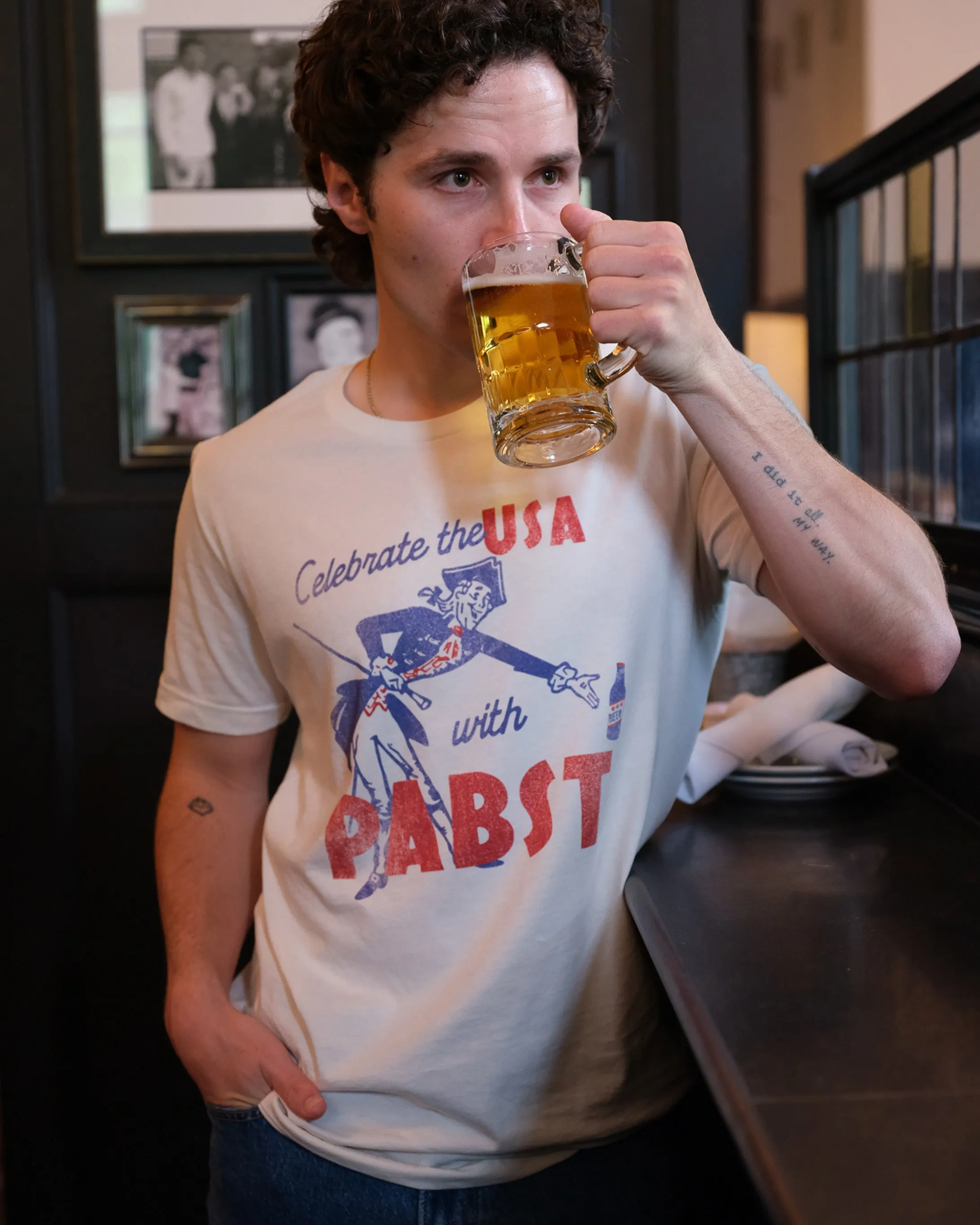 Celebrate the USA with Pabst Tee sold by Streaker Sports product image thumbnail 2