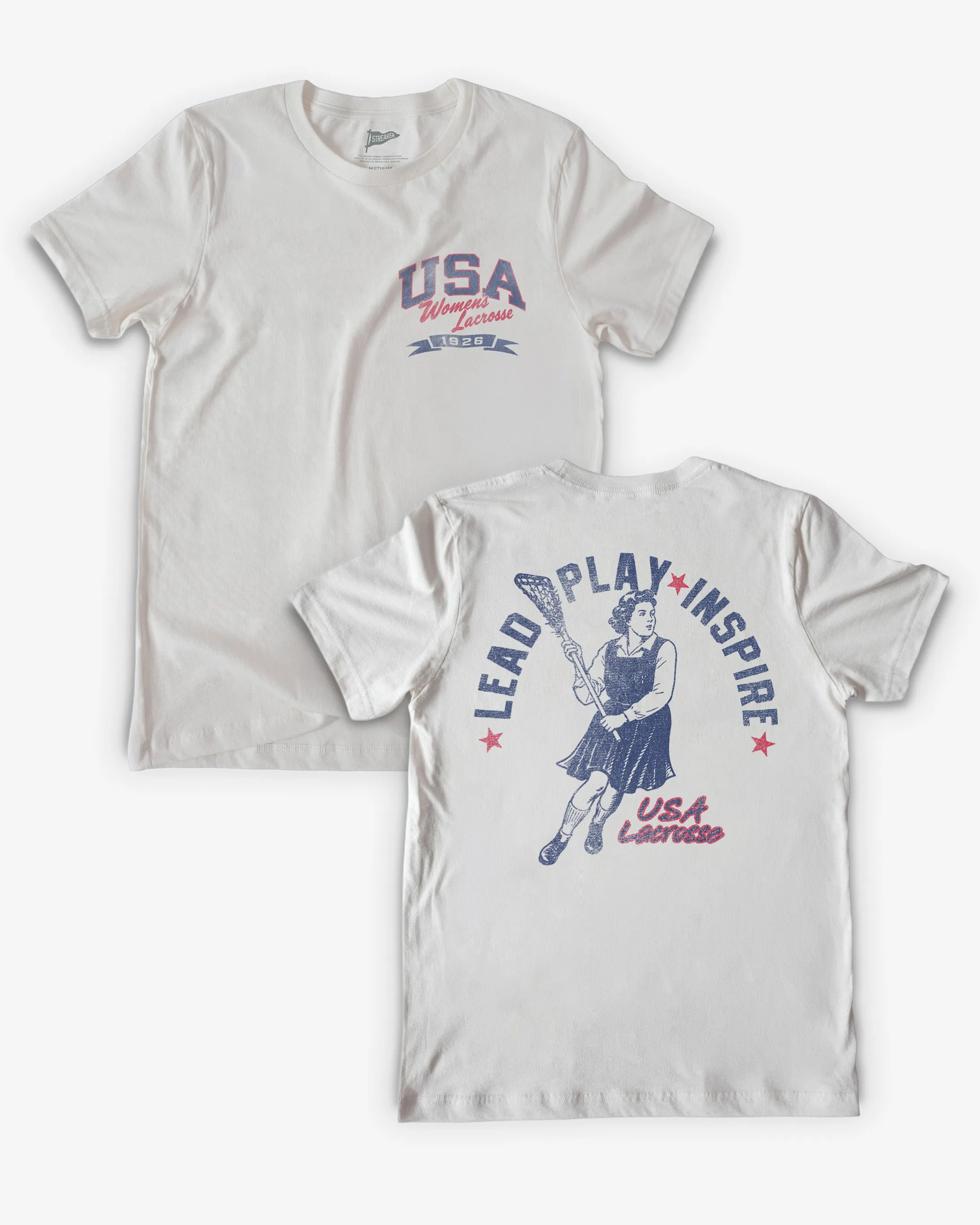 USA Women's Lacrosse 100 Years Tee sold by Streaker Sports
