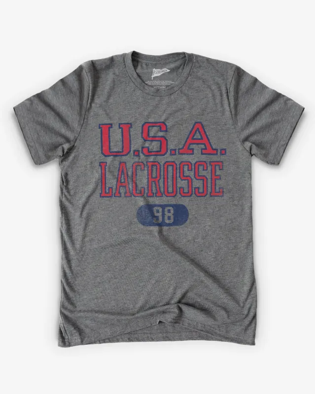 USA Lacrosse Vintage Locker Room Tee made by Streaker Sports
