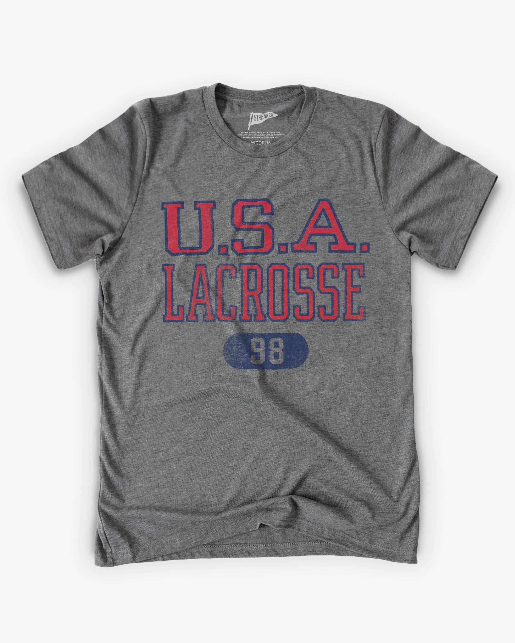 USA Lacrosse Vintage Locker Room Tee sold by Streaker Sports