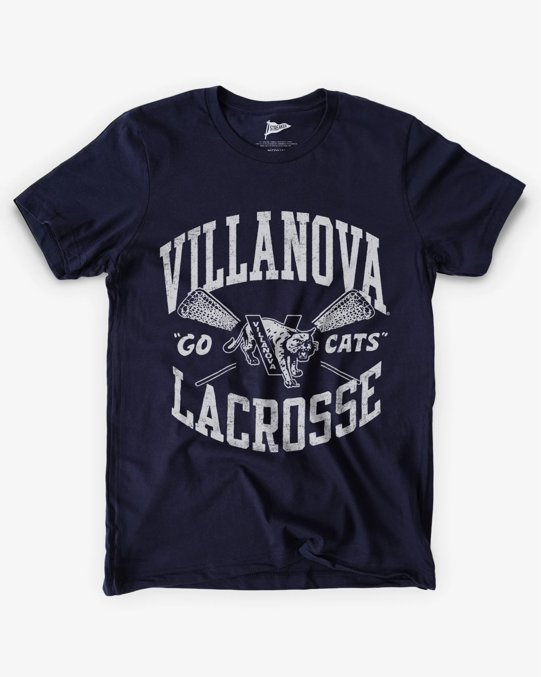Villanova Vintage Lacrosse Tee sold by Streaker Sports