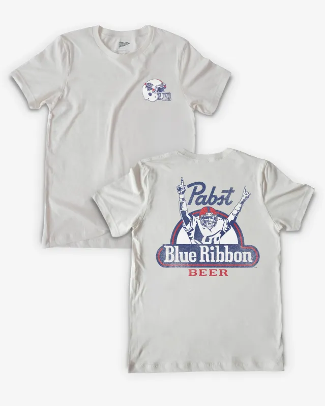Pabst Blue Ribbon Vintage Sunday Football Tee made by Streaker Sports