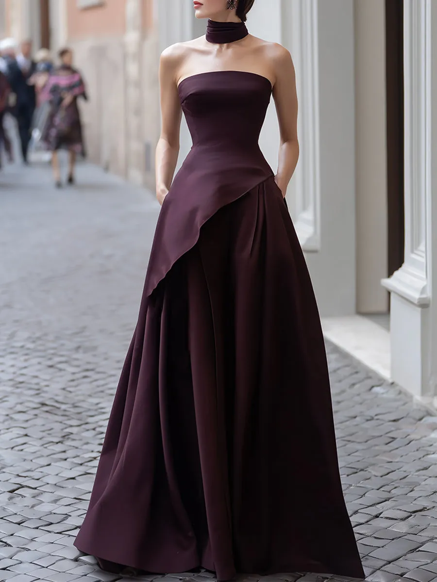 Elegant Layered A-Line Evening Gown sold by Mooyius