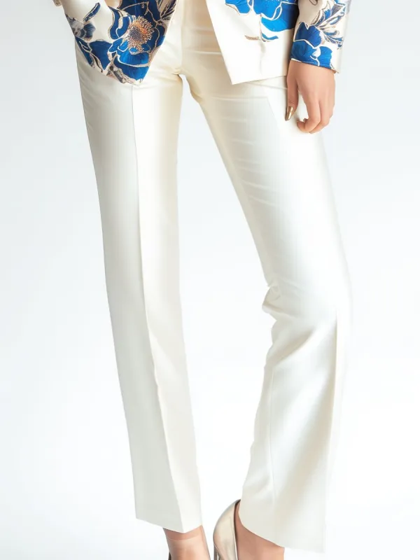 Classic Tailored Satin Trousers sold by Mooyius