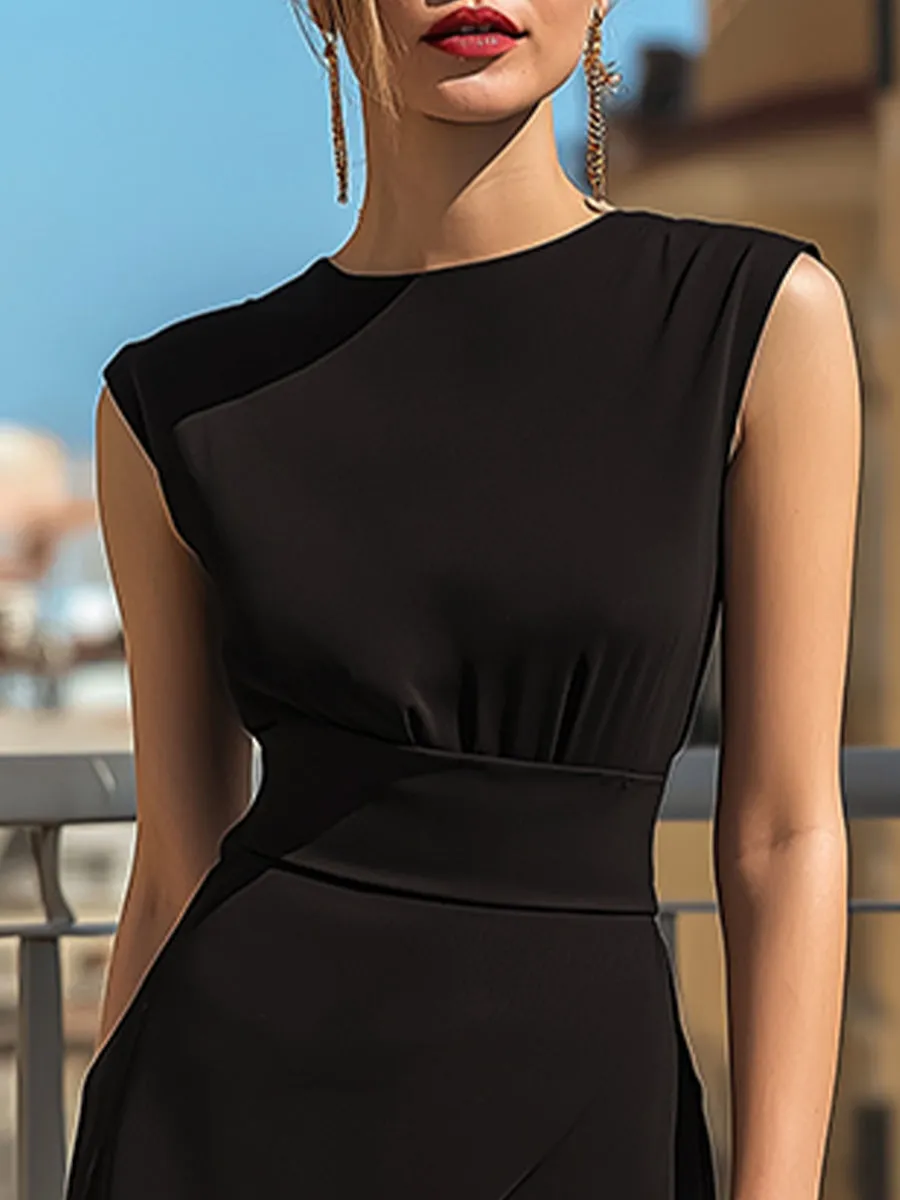 Elegant Chiffon Wide-Leg Jumpsuit sold by Mooyius product image thumbnail 2