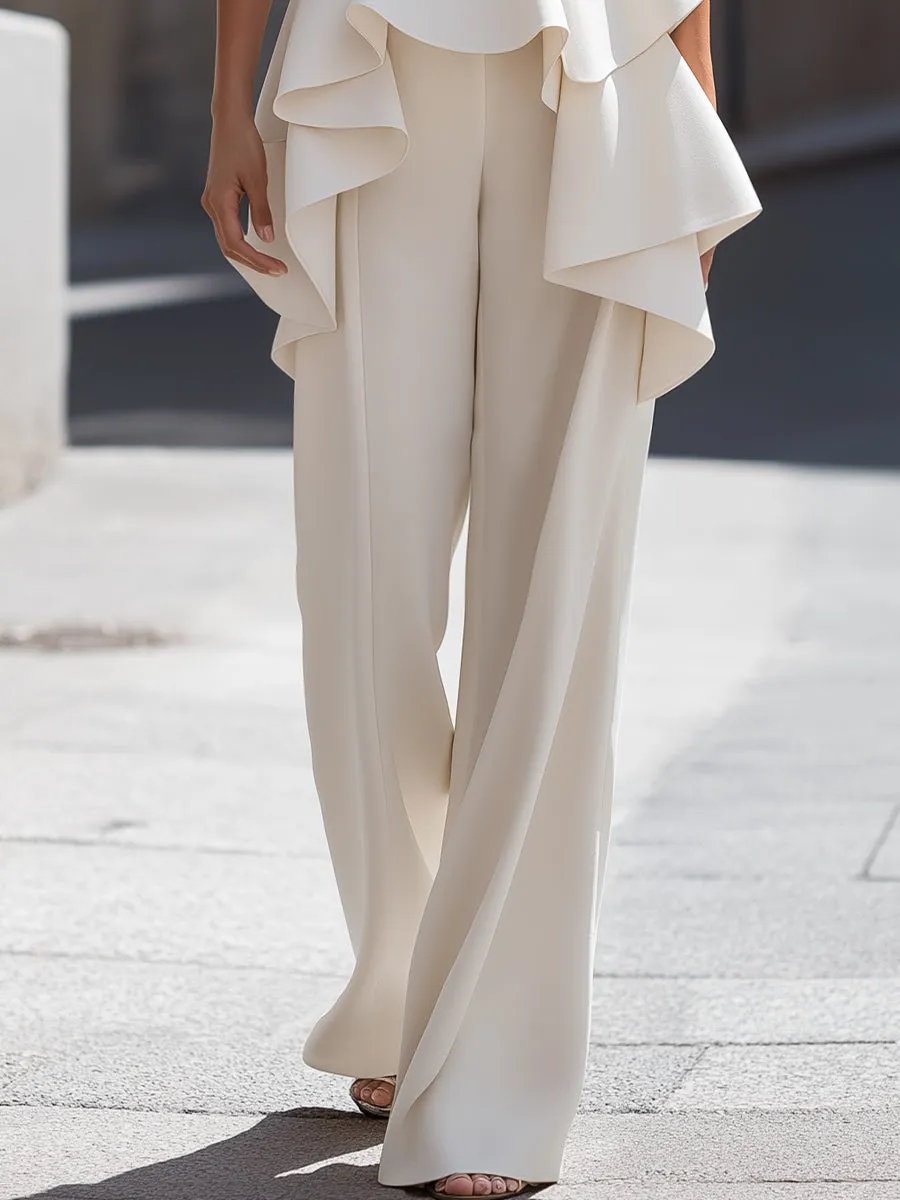 Strapless Sweetheart Peplum Tailored Jumpsuit sold by Mooyius product image thumbnail 3