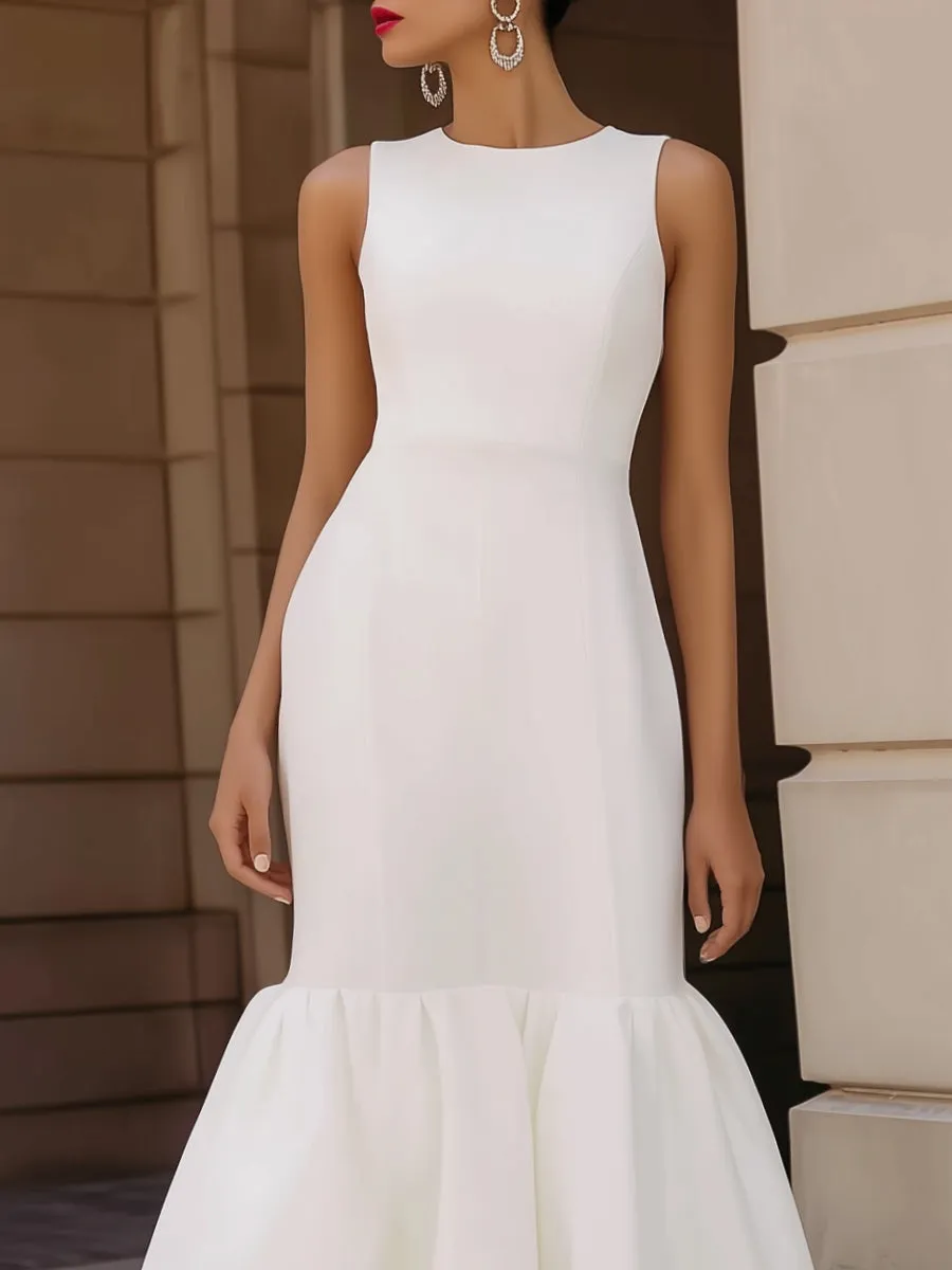 Sleeveless Tiered Ruffle Hem Maxi Dress sold by Mooyius product image thumbnail 2