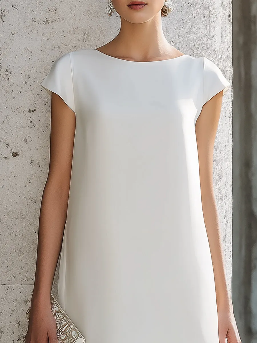 Cap Sleeve Layered Hem Shift Dress sold by Mooyius product image thumbnail 3